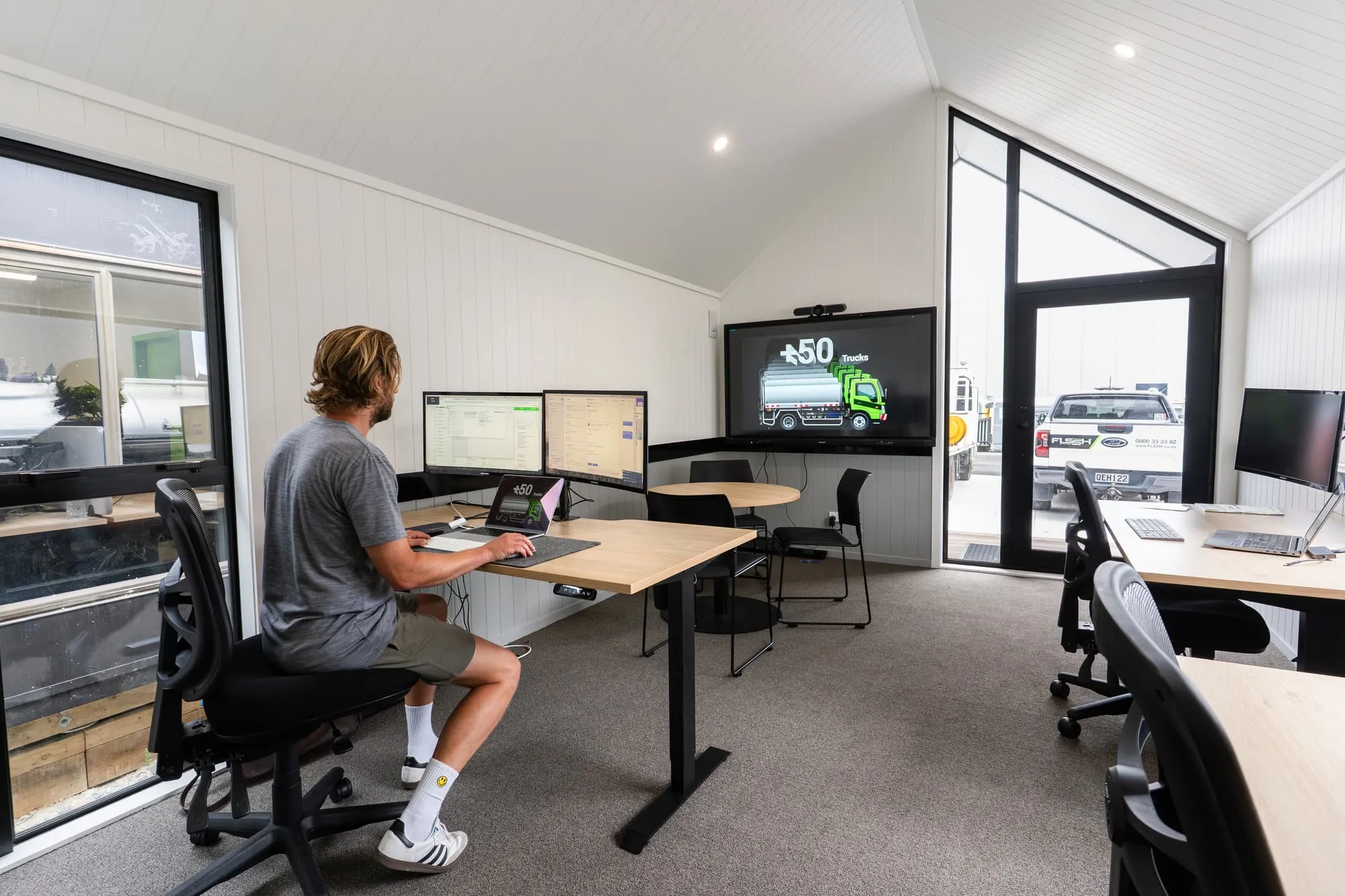 FLSSH team member at work in the Henderson office